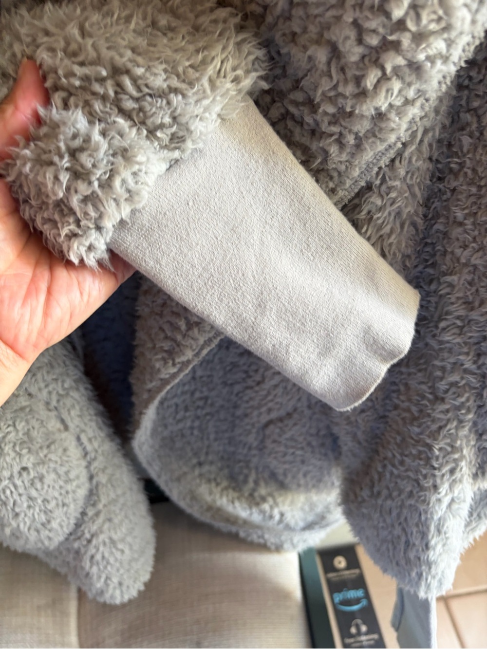 Katydid Sherpa Body Wrap/Cardigan Hoodie - Picture 5 of 7